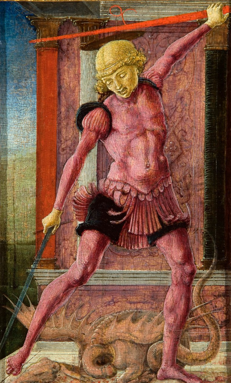 Pyhä Yrjö, noin 1462. tekijältä Cosimo Tura