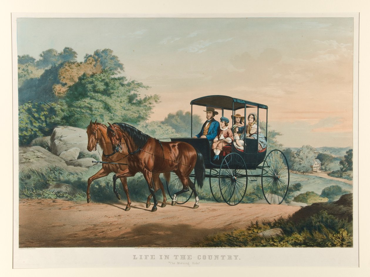 Elämää maalla./ tekijältä Currier and Ives