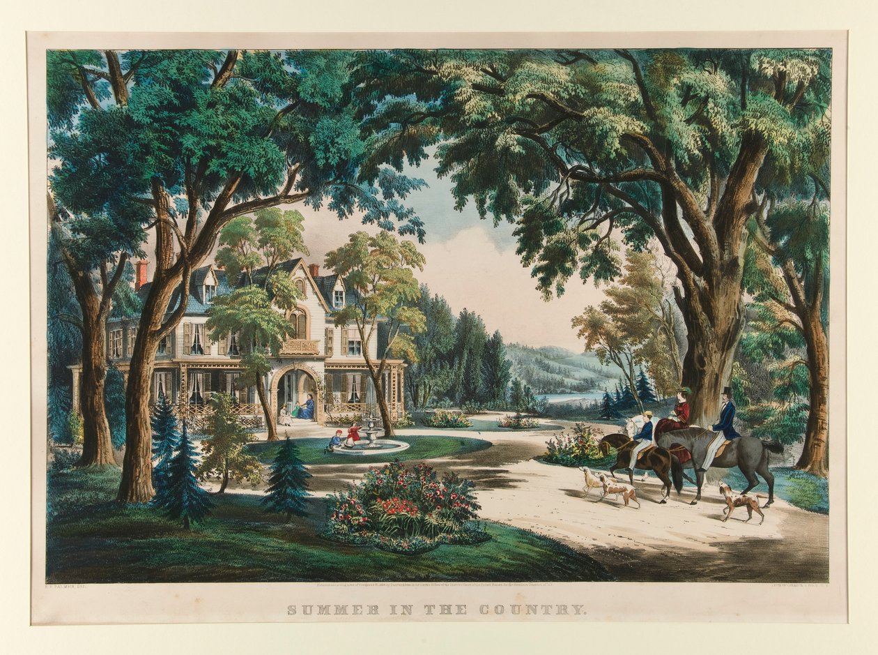 Kesä maalla tekijältä Currier and Ives
