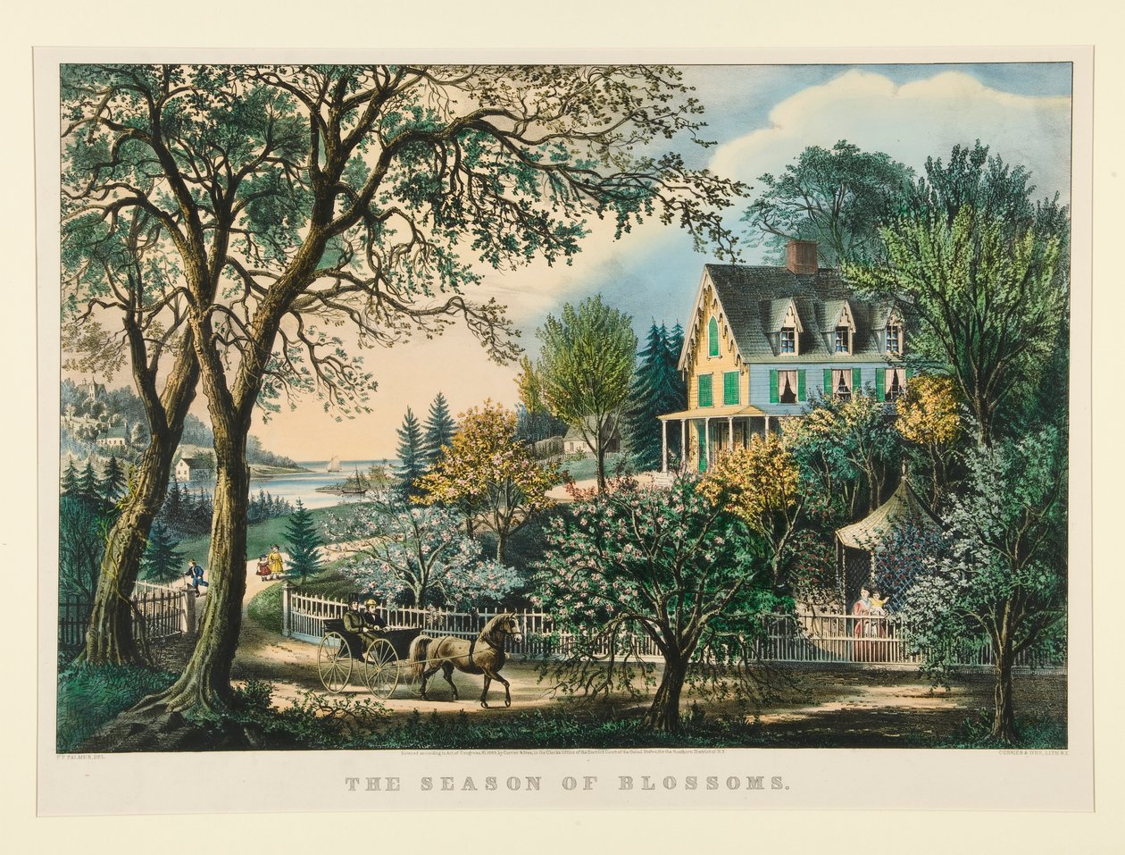 Kukkien kausi tekijältä Currier and Ives