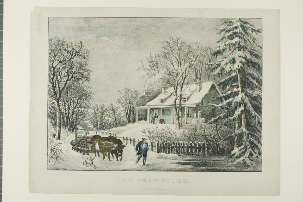 Lumimyrsky tekijältä Currier and Ives