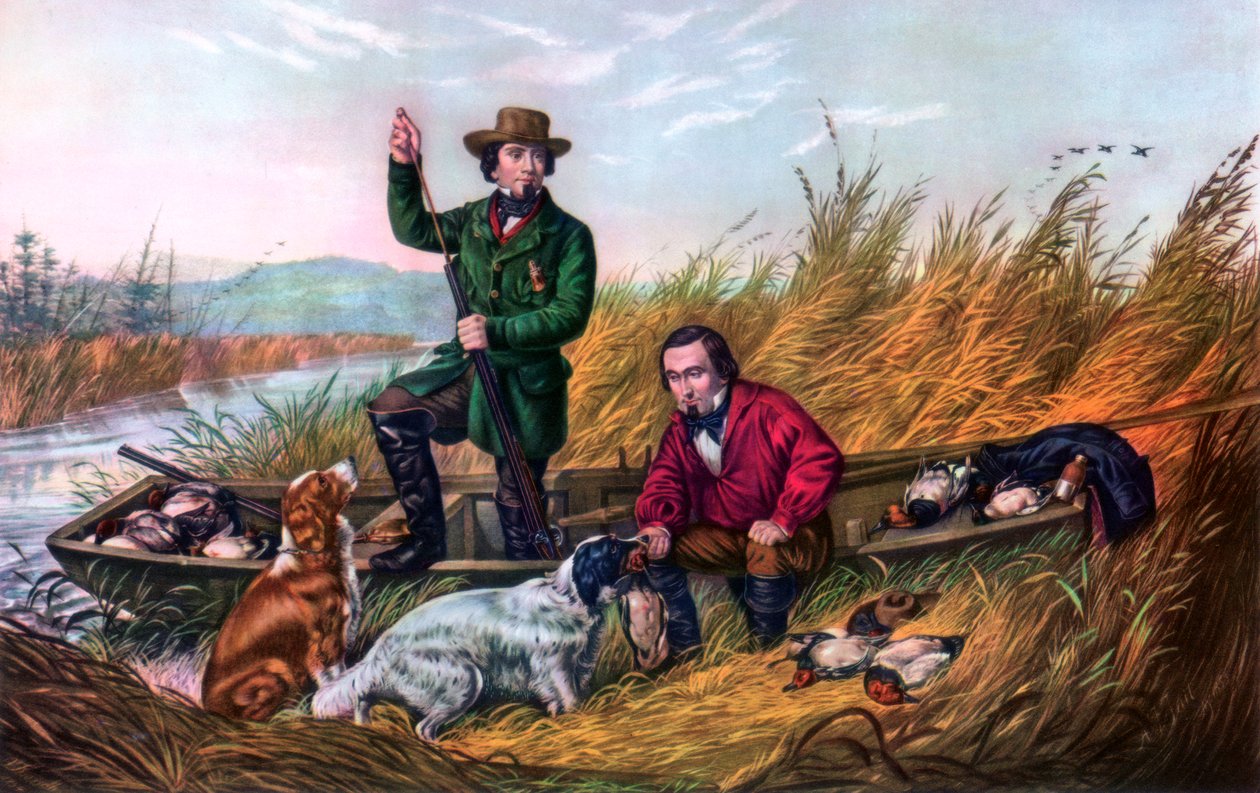 Villiankan ammunta, 1854. tekijältä Currier and Ives