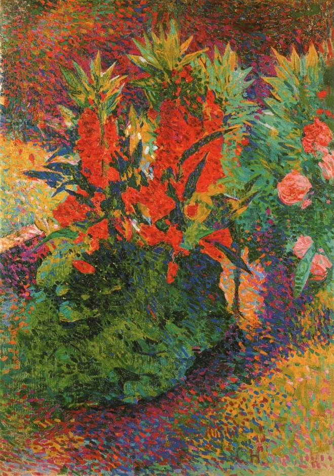 Fruhlingsblumen im Garten tekijältä Curt Herrmann