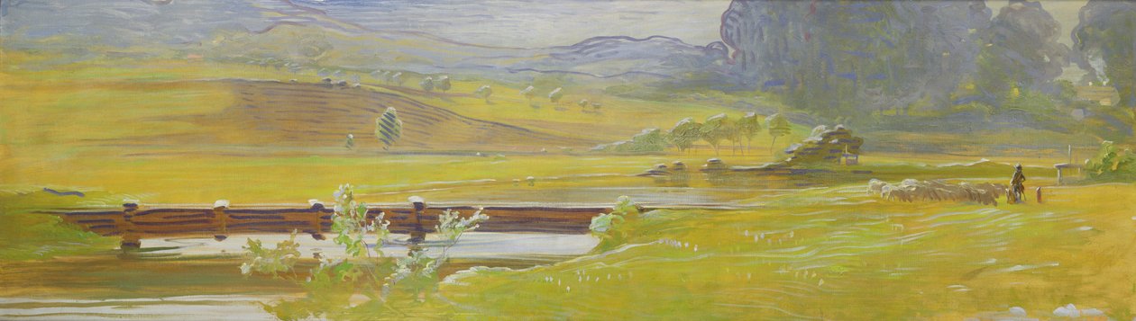 Meadow Valley lähellä Pretzfeldia, noin 1898 tekijältä Curt Herrmann