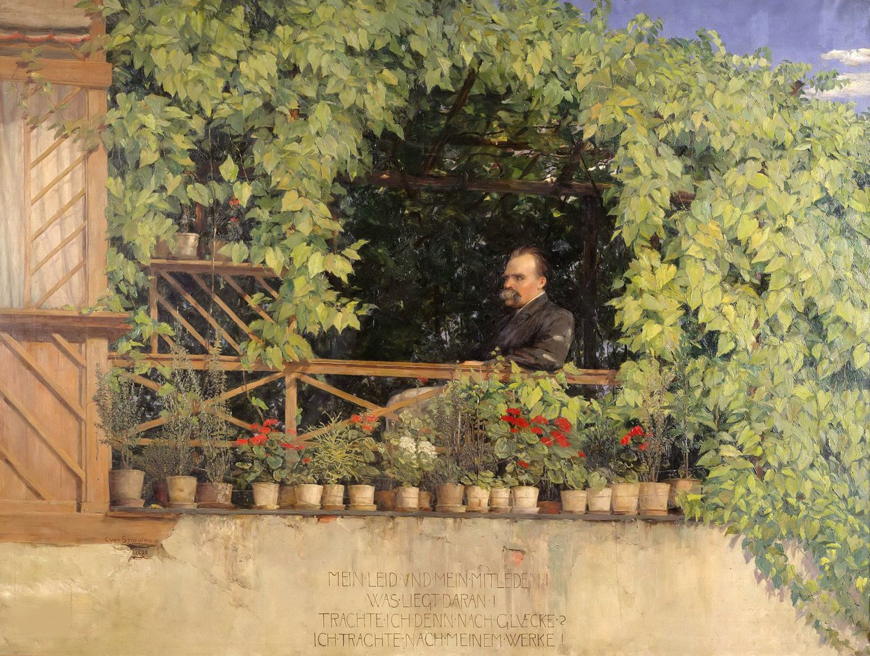 Friedrich Nietzschen muotokuva 1844-1900, 1894. tekijältä Curt Stoeving