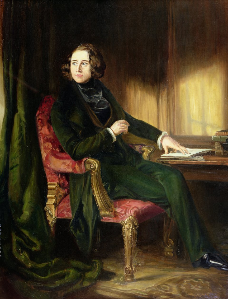 Charles Dickens, "The Nickleby Portrait", 1839 tekijältä Daniel Maclise