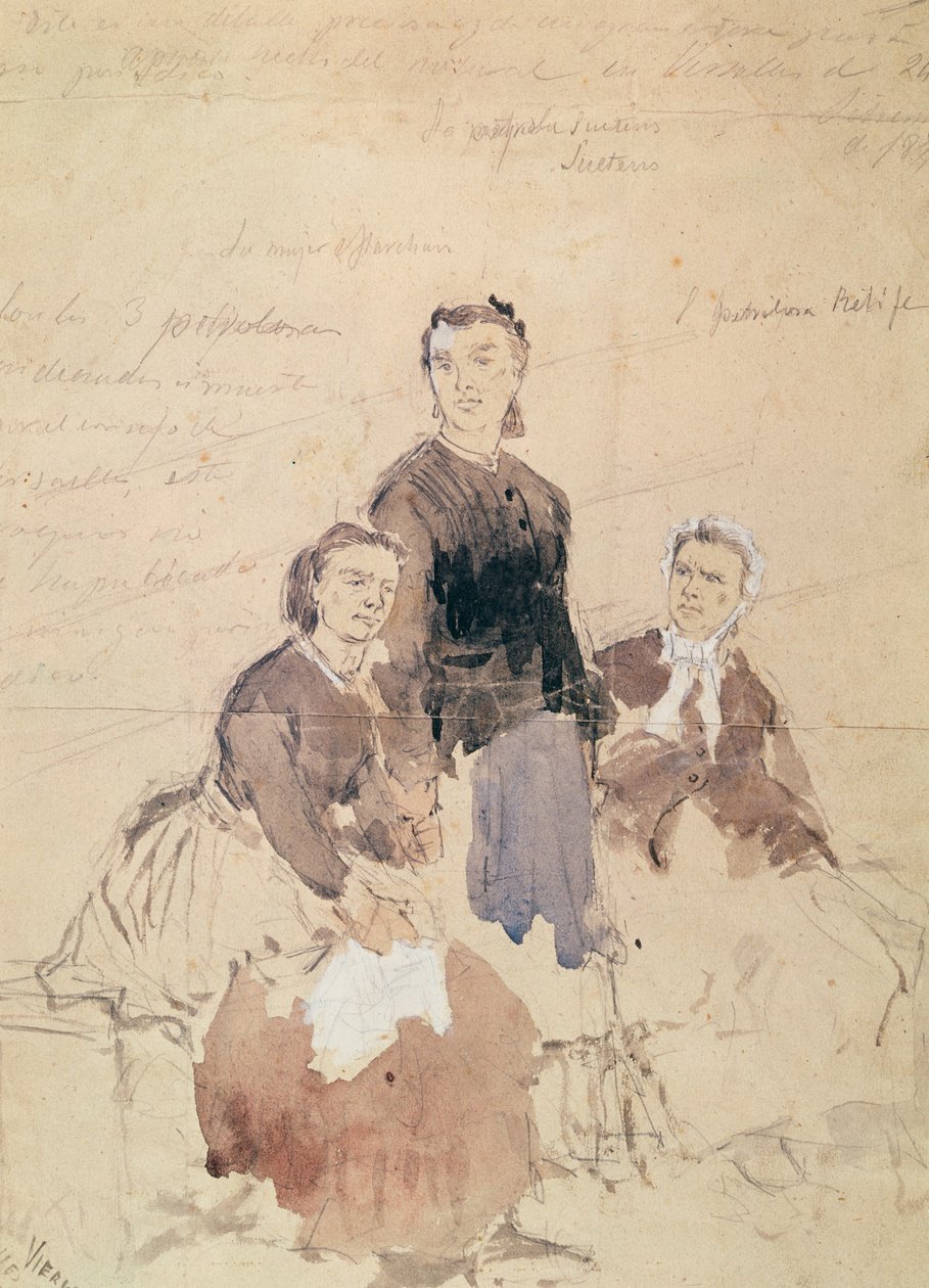 Kolme petroleusta, vuoden 1870 jälkeen tekijältä Daniel Urrabieta Vierge