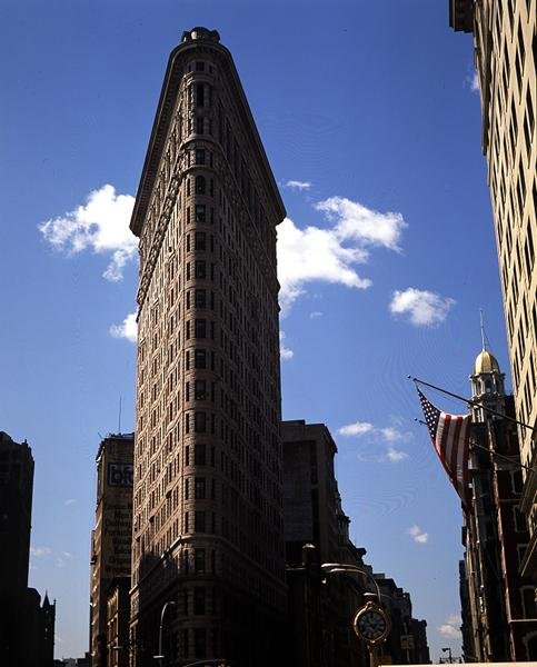 Flatiron-rakennus, valmistunut 1902 tekijältä Daniel Hudson Burnham