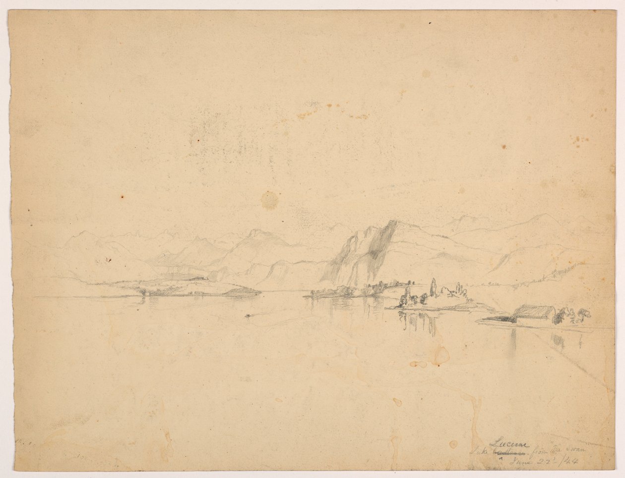 Luzernjärvi elokuvasta "The Swan" tekijältä Daniel Huntington
