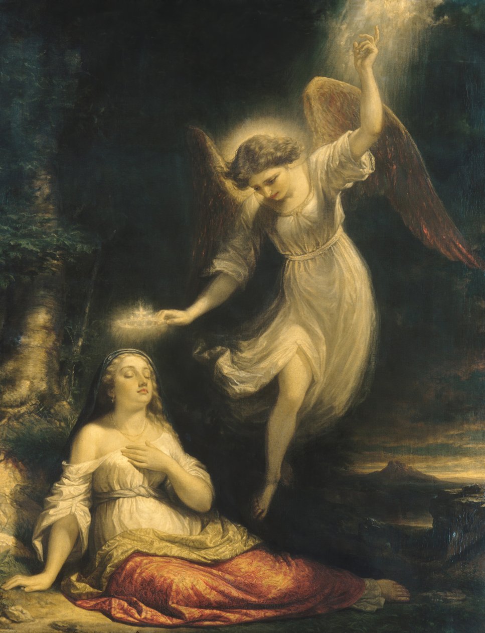 Mercys Dream, 1858. tekijältä Daniel Huntington