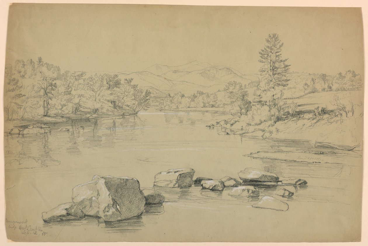 Pemigewassett Bridge, West Campton, New Hampshire tekijältä Daniel Huntington