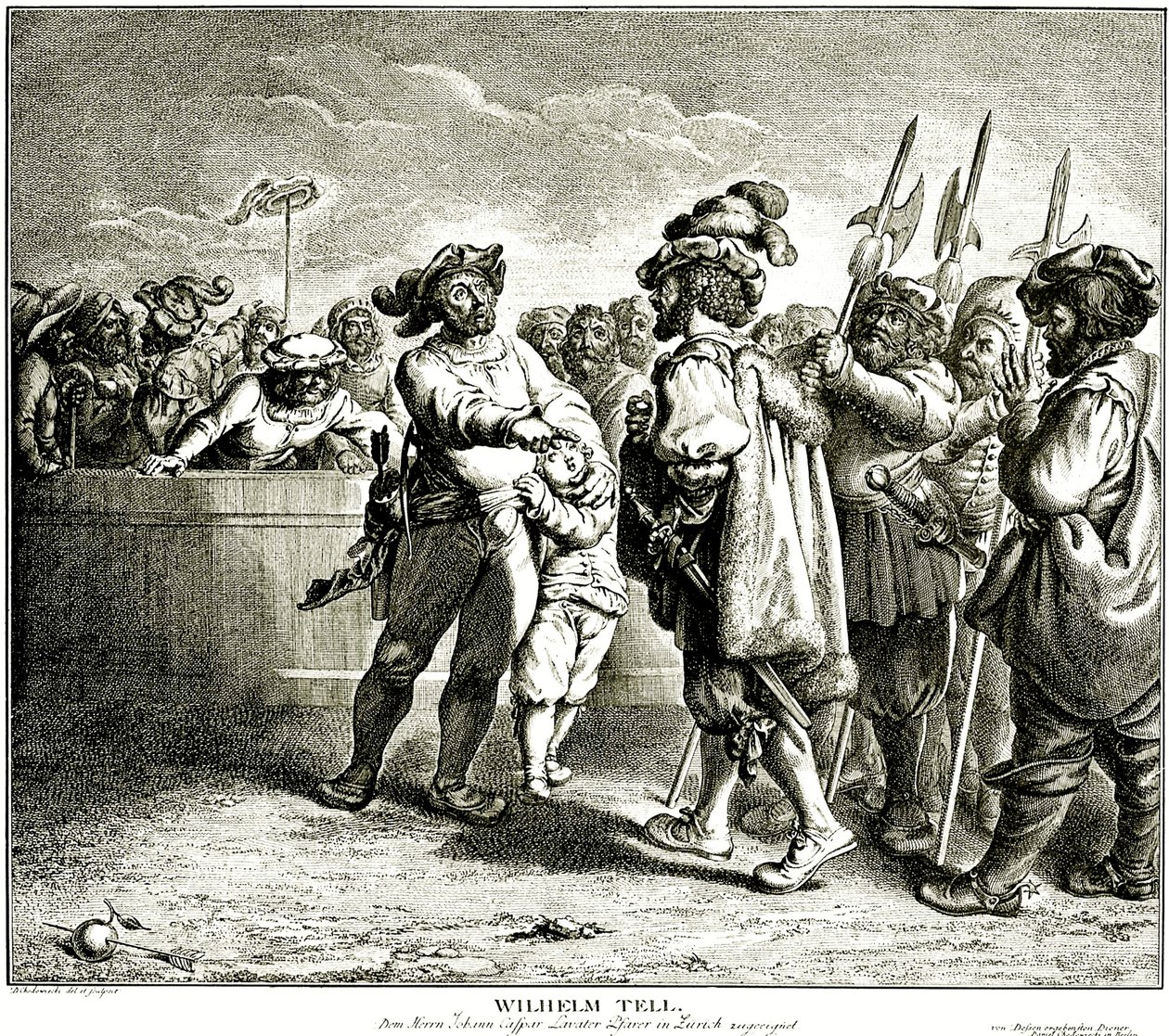 William Tell, 1781. tekijältä Daniel Nikolaus Chodowiecki