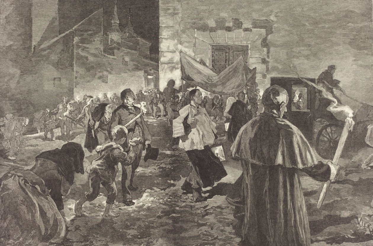 Espanja. Viaticum, 1889. tekijältä Daniel Urrabieta Vierge