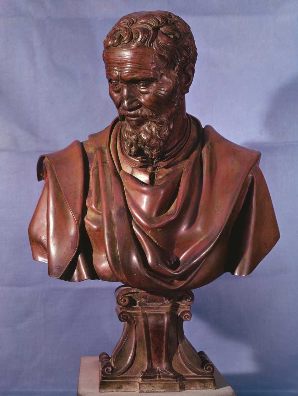 Michelangelo Buonarrotin (1475-1564) rintakuva (pronssi) tekijältä Daniele da Volterra