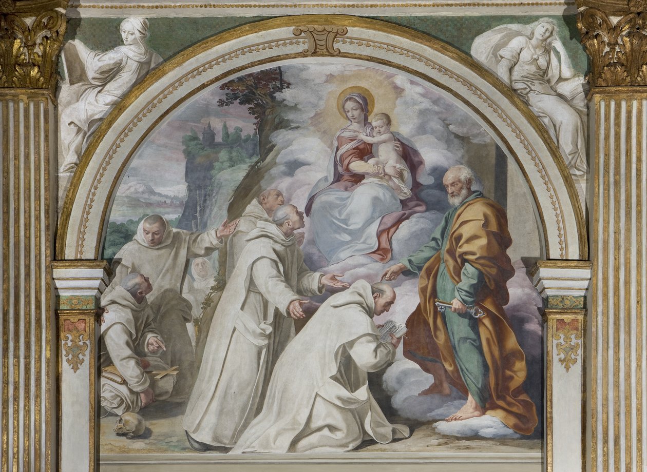 Karthusialaissäännön hyväksyminen, 1629. tekijältä Daniele Crespi