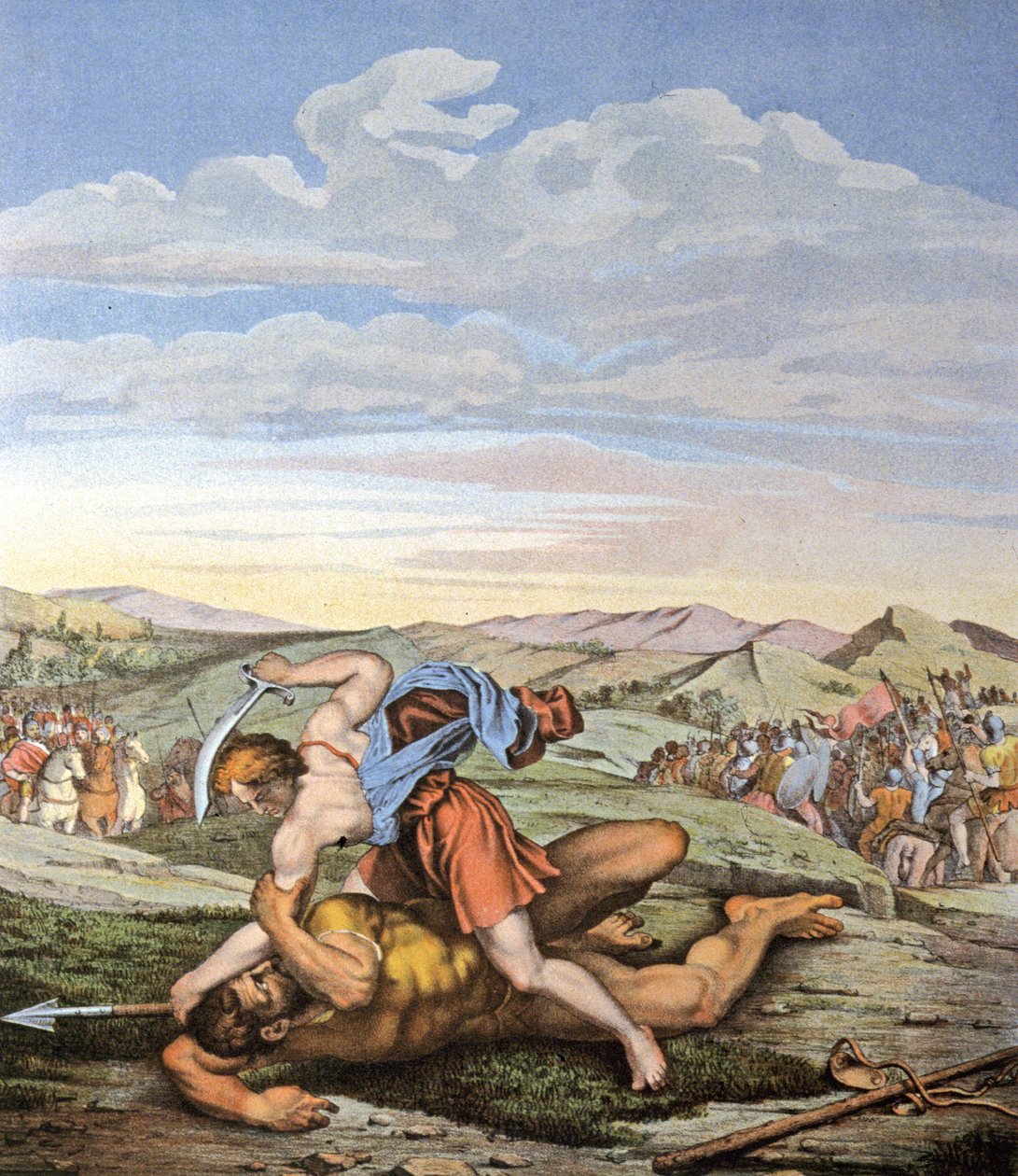 Daavid ja Goljat tekijältä Daniele da Volterra (1509 66) (after)