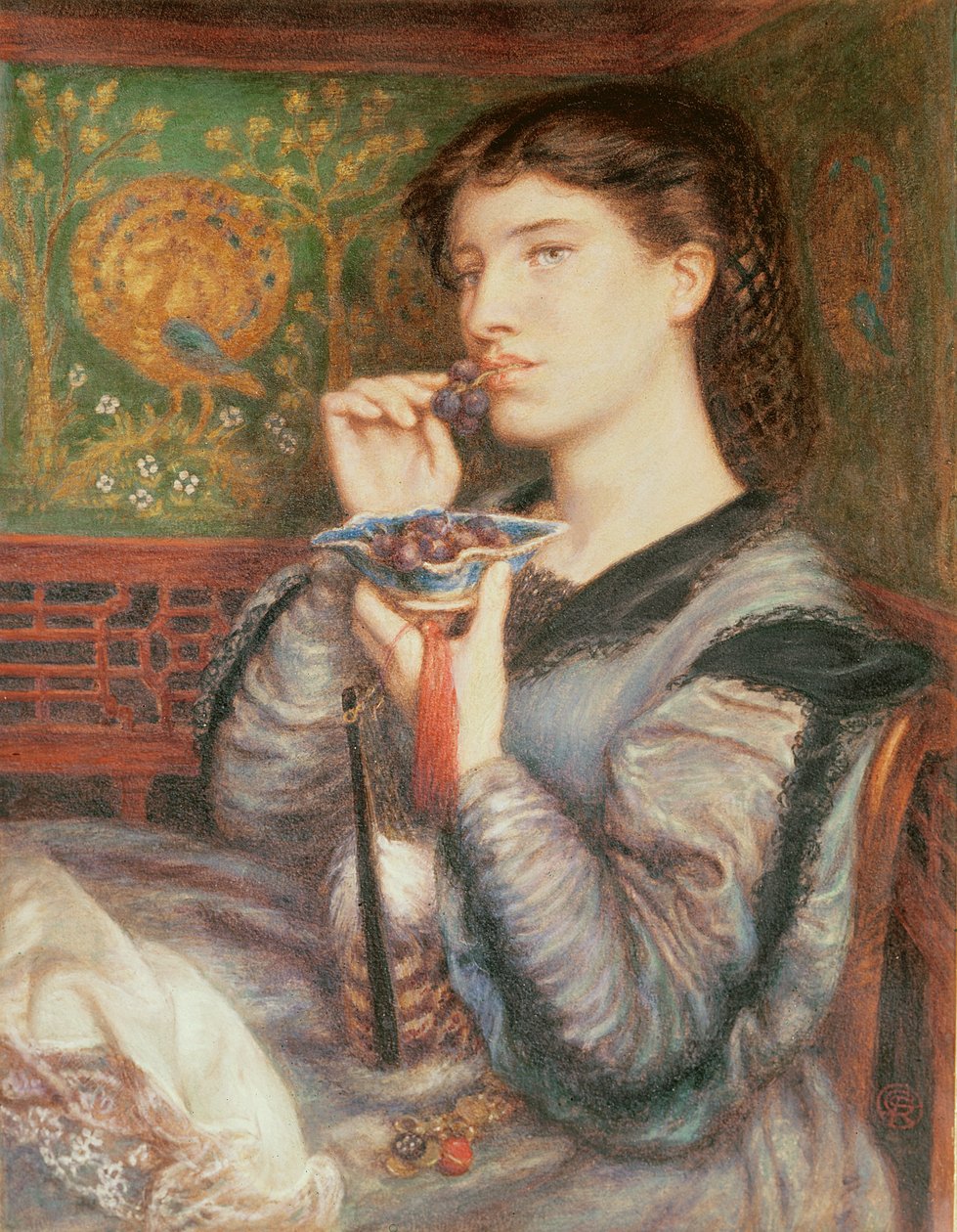 Giovinettan muotokuva (pastelli) tekijältä Dante Gabriel Charles Rossetti