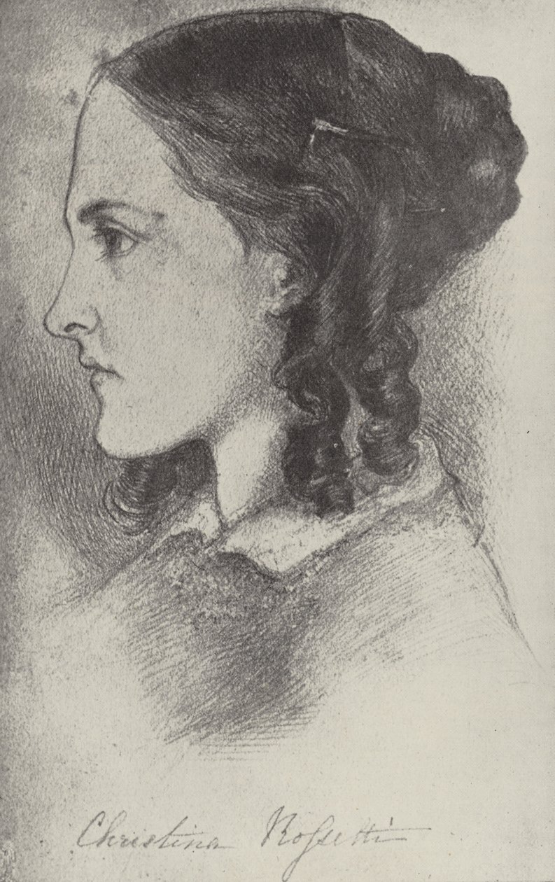 Christina Rossetti, englantilainen runoilija tekijältä Dante Gabriel Charles Rossetti