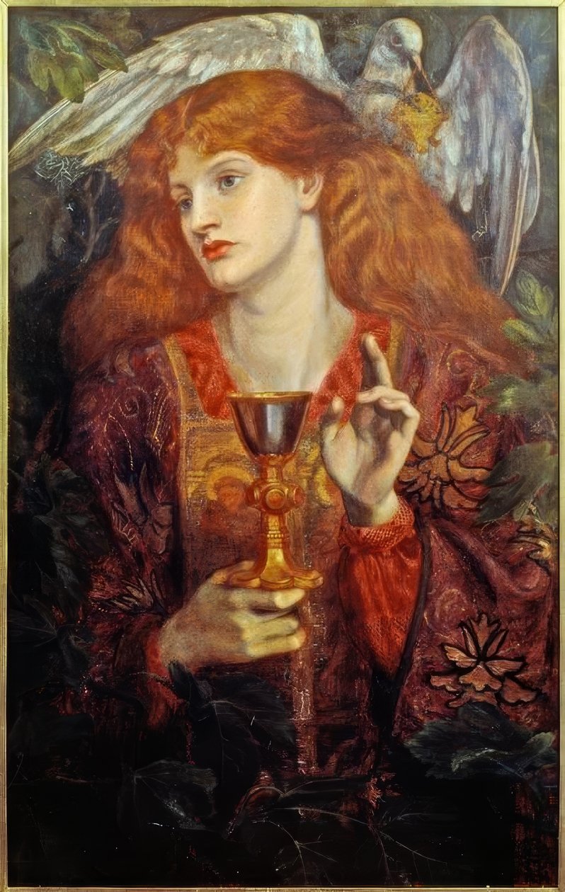 Pyhän Graalin neito tekijältä Dante Gabriel Charles Rossetti