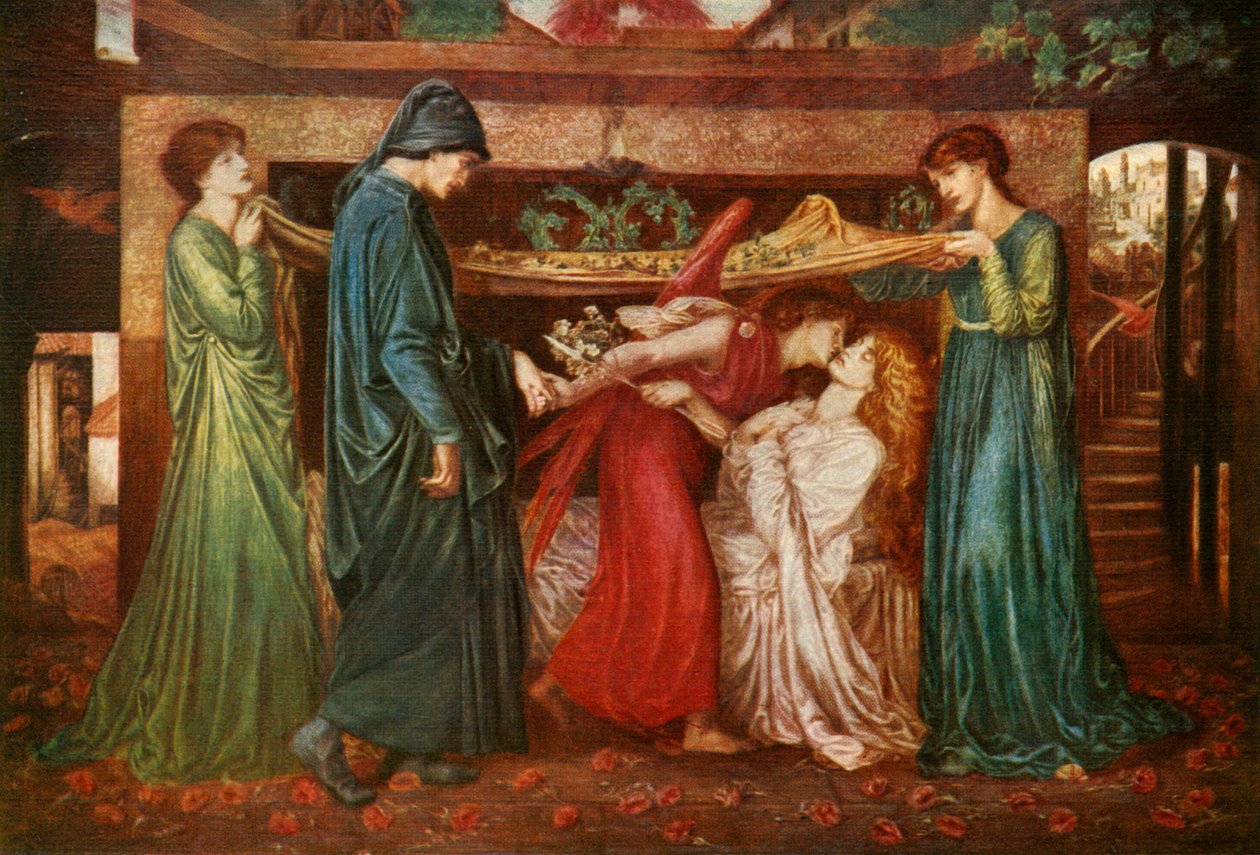 Dantes Dream, 1871, c1912 tekijältä Dante Gabriel Charles Rossetti