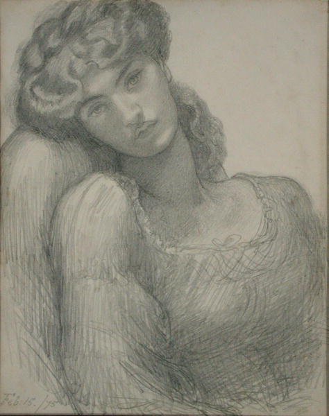 Rouva Morris (1839-1914) tekijältä Dante Gabriel Charles Rossetti