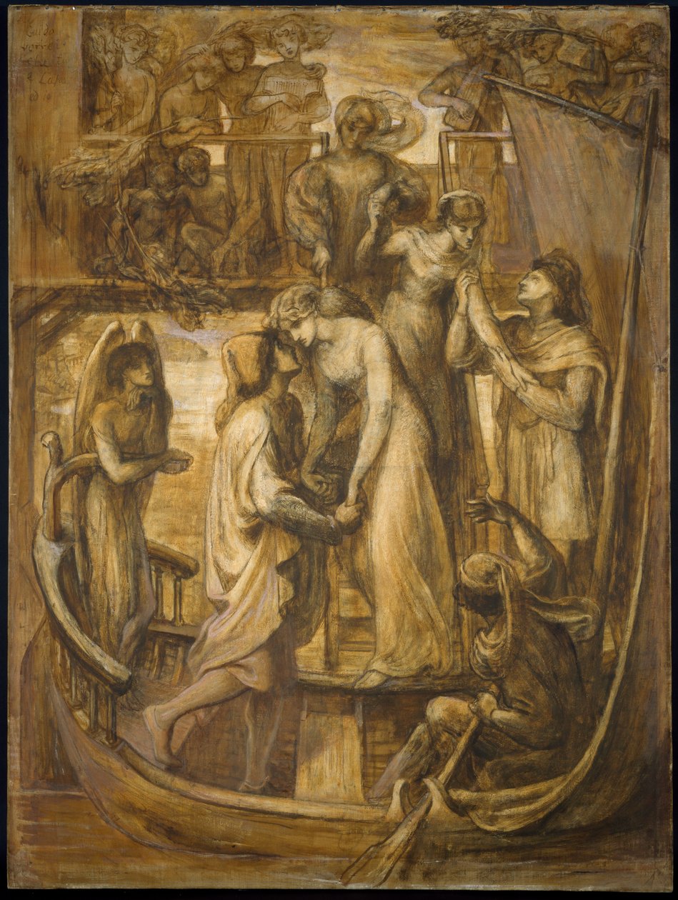 Rakkauden vene, 1881 tekijältä Dante Gabriel Charles Rossetti