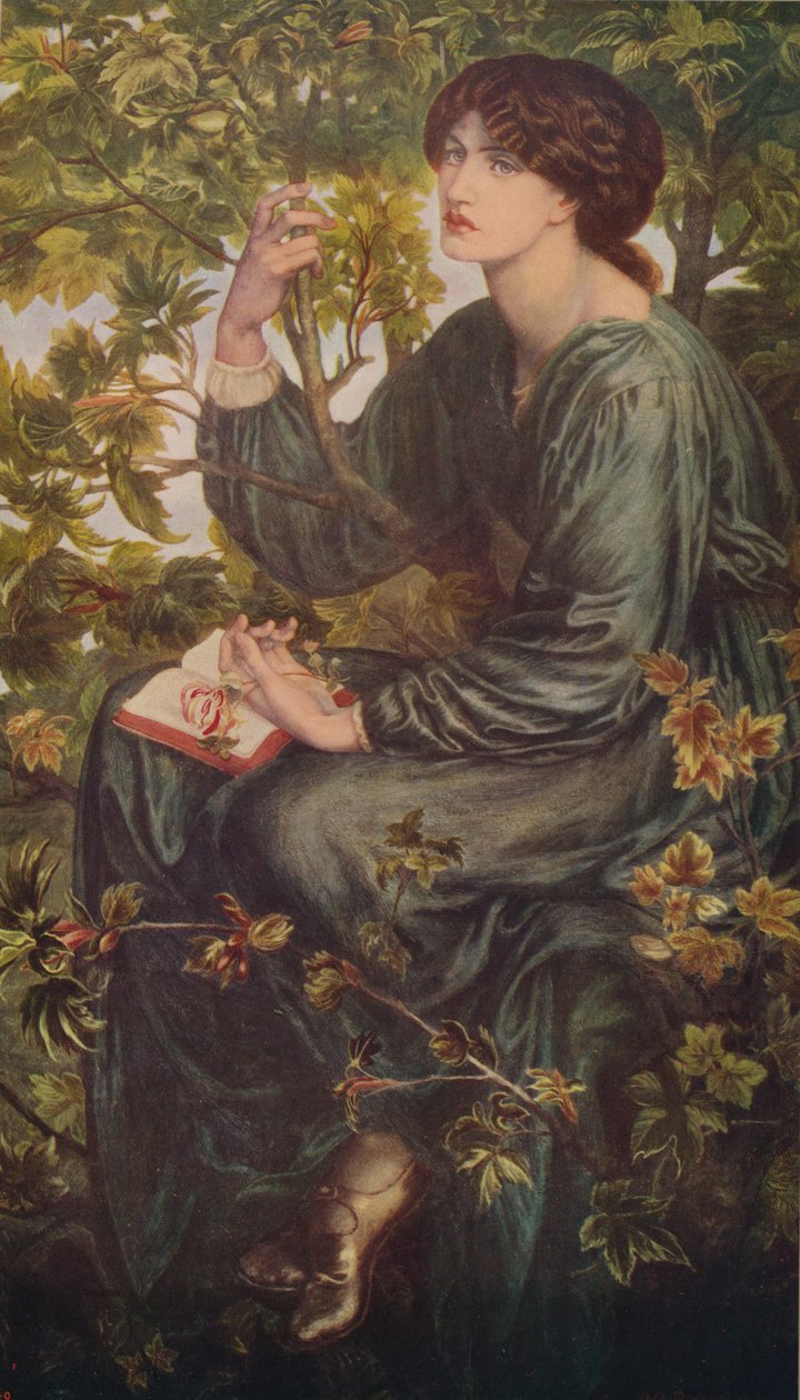 Day Dreams, 1880, c1915 tekijältä Dante Gabriel Charles Rossetti