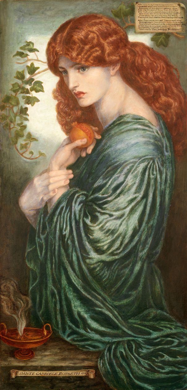 Proserpine, 1882. tekijältä Dante Gabriel Rossetti