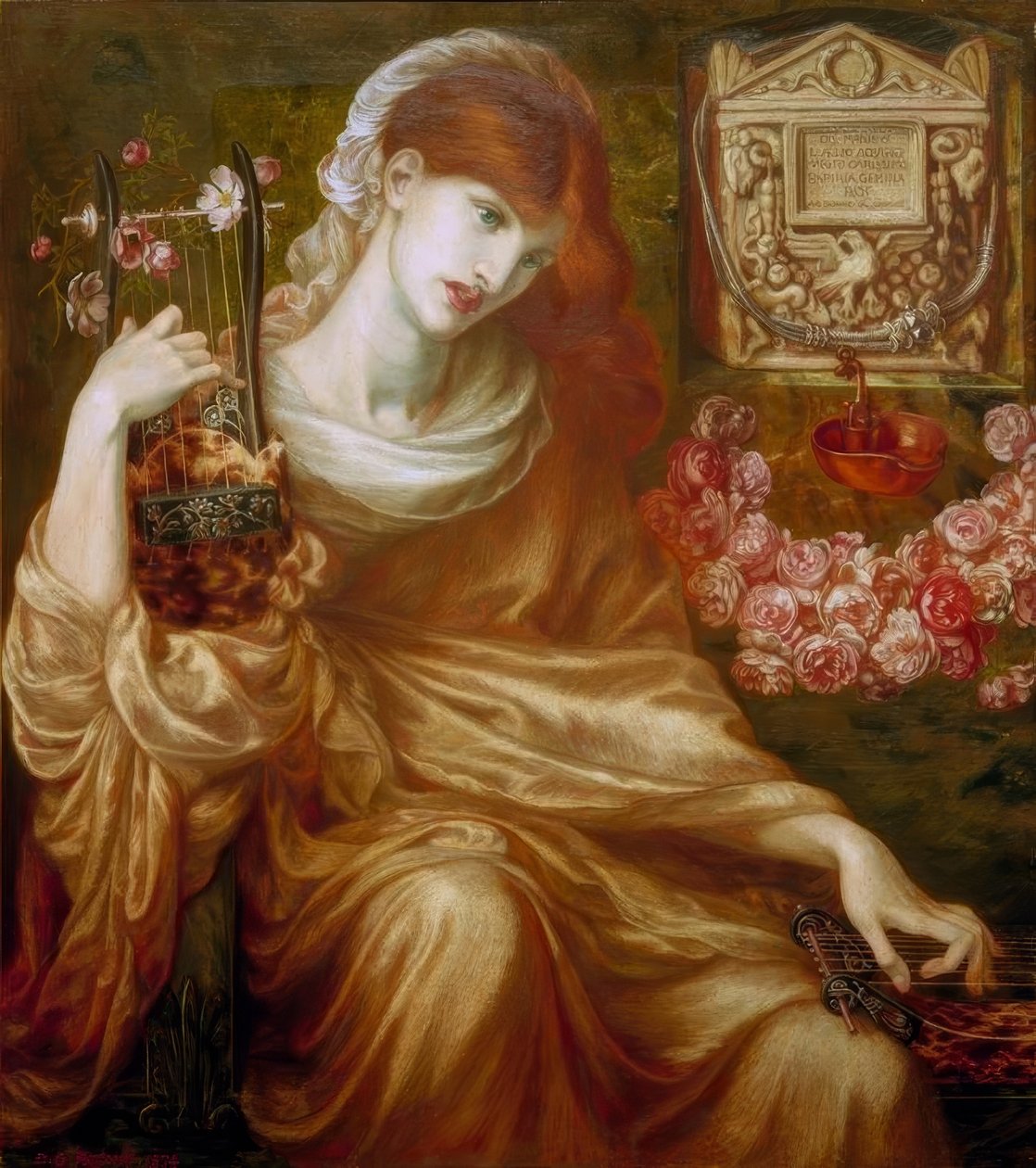 Roomalainen leski (Manuksen jumalat) tekijältä Dante Gabriel Charles Rossetti