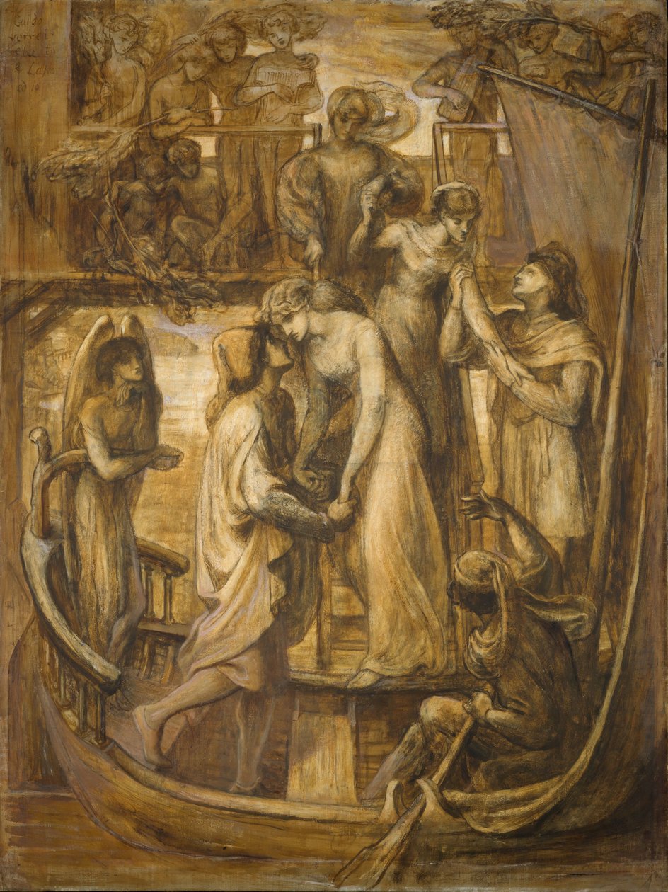 Rakkauden vene, 1881. tekijältä Dante Gabriel Rossetti