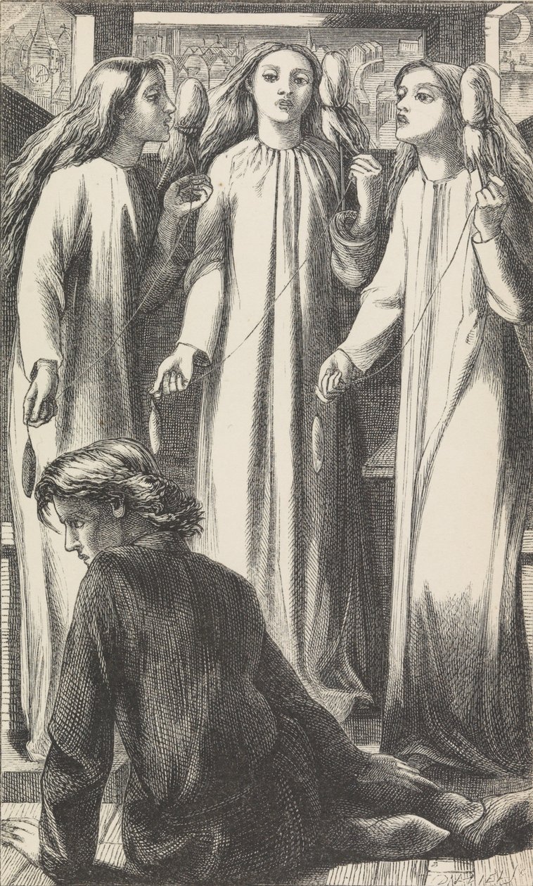 Musiikkimestari, 1855. tekijältä Dante Gabriel Rossetti