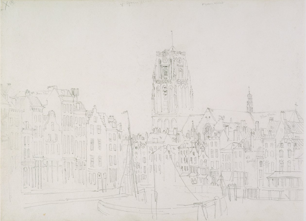 Rotterdam, noin 1826 tekijältä David Cox