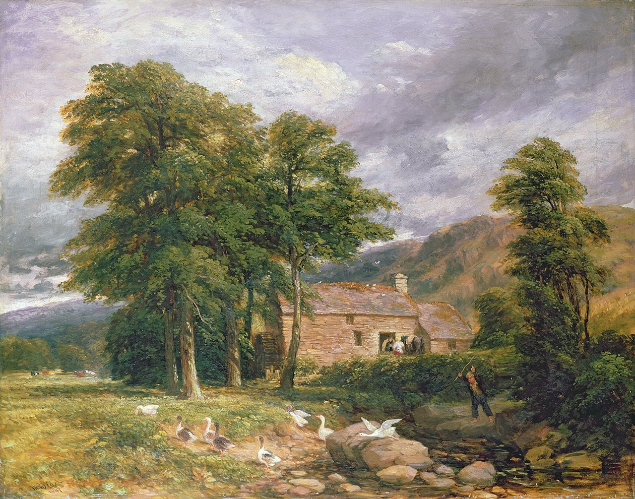 Vanha mylly Bettws-y-Coedissa tekijältä David Cox