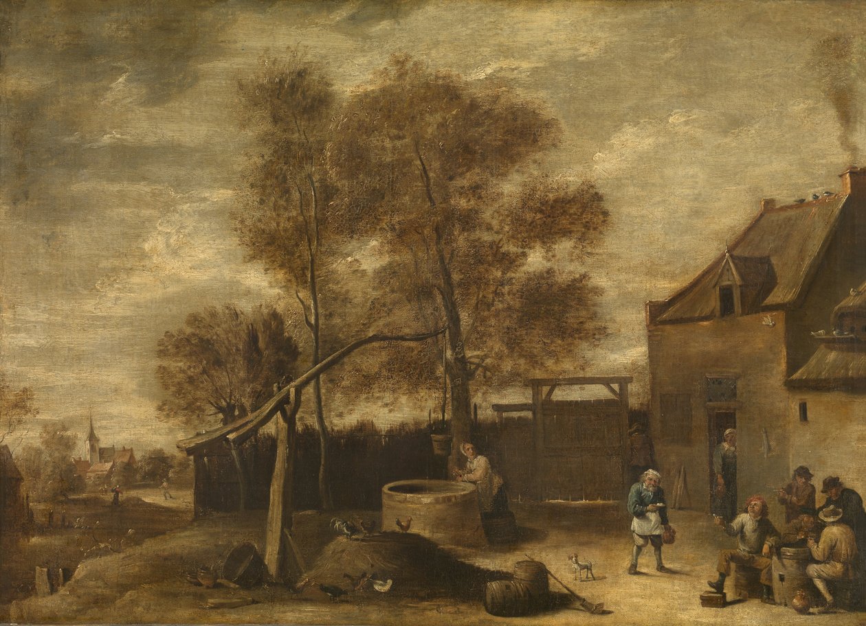 Maatilan pihalla tekijältä David Teniers the Younger