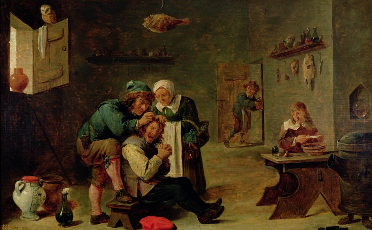 Kirurginen leikkaus (öljy) tekijältä David Teniers the Younger