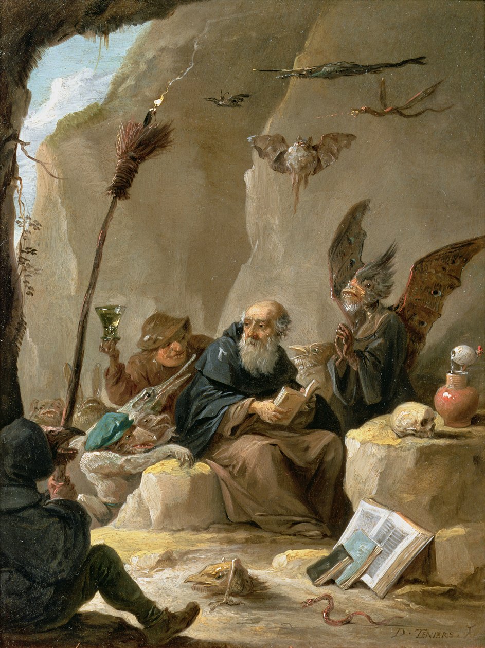 Pyhän Antoniuksen kiusaaminen tekijältä David Teniers the Younger