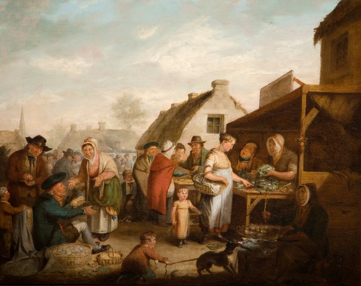Scottish Market Place, 1818 tekijältä David Wilkie
