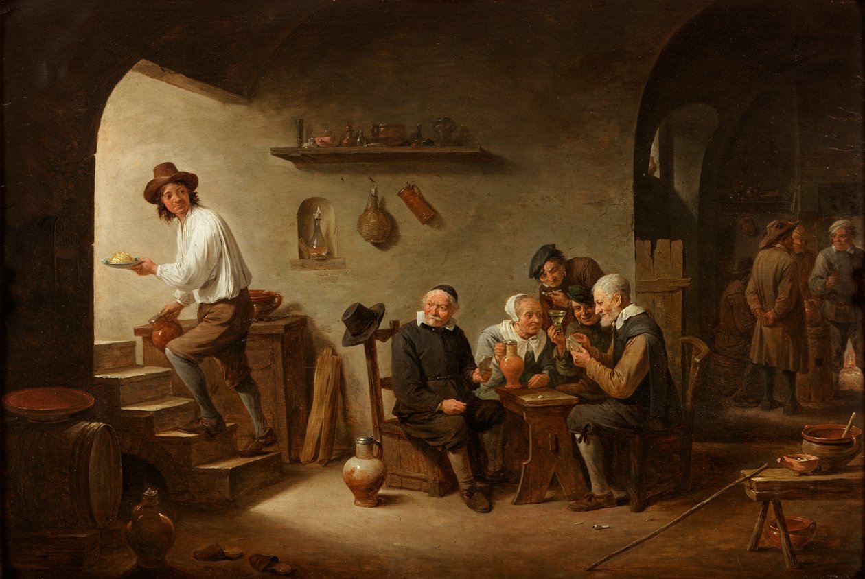 Tavernan sisustus, noin 1640 tekijältä David Teniers the Younger