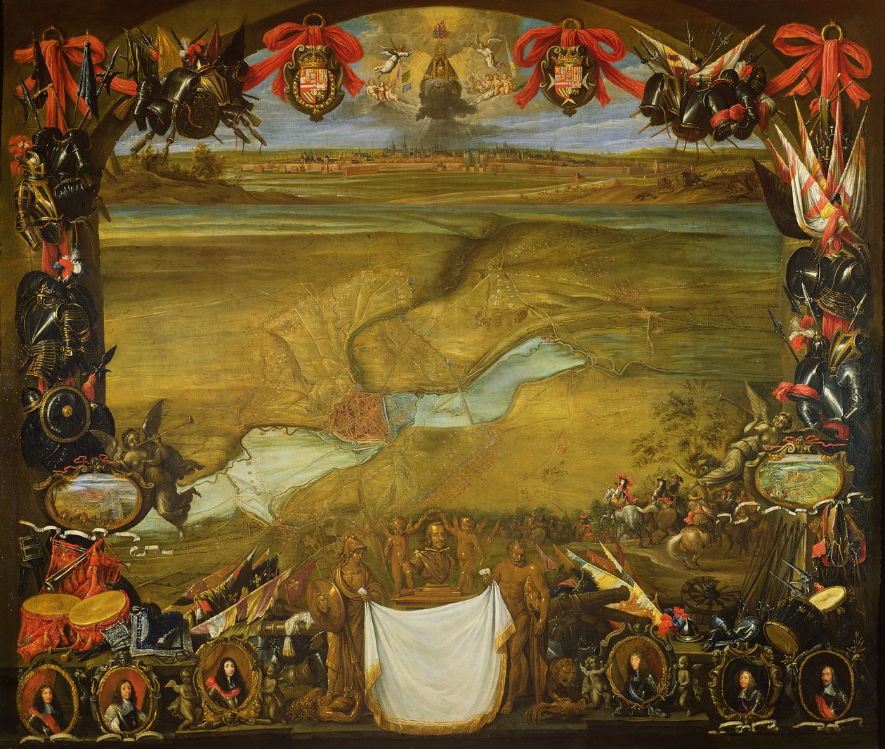 Itävallan Don Juan pelasti ranskalaisten piirittämän Valenciennesin kaupungin 16. syyskuuta 1656. tekijältä David Teniers the Younger