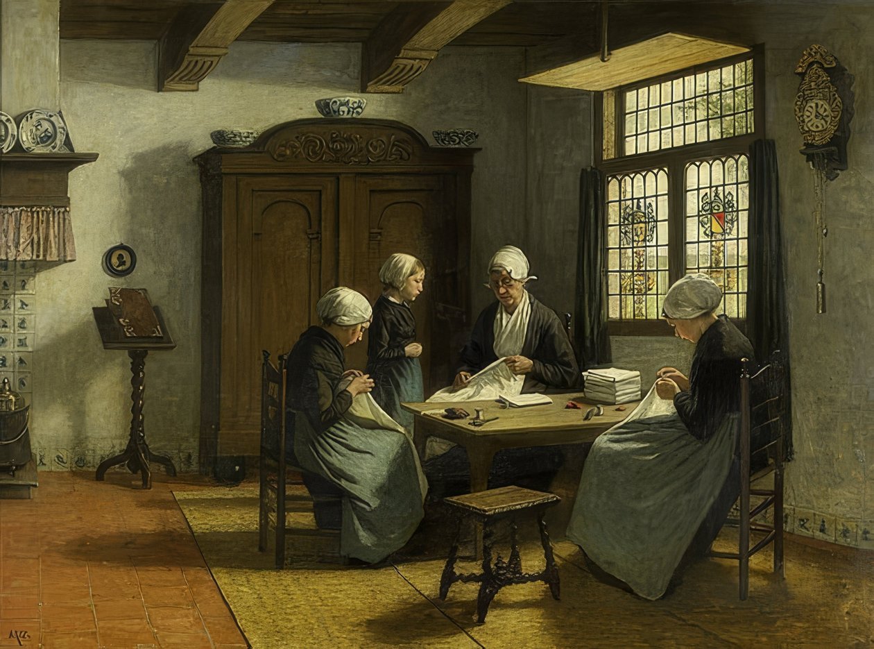 Waisenhaus Katwijk-Binnenissä. 1870-90 tekijältä David Adolph Constant Artz
