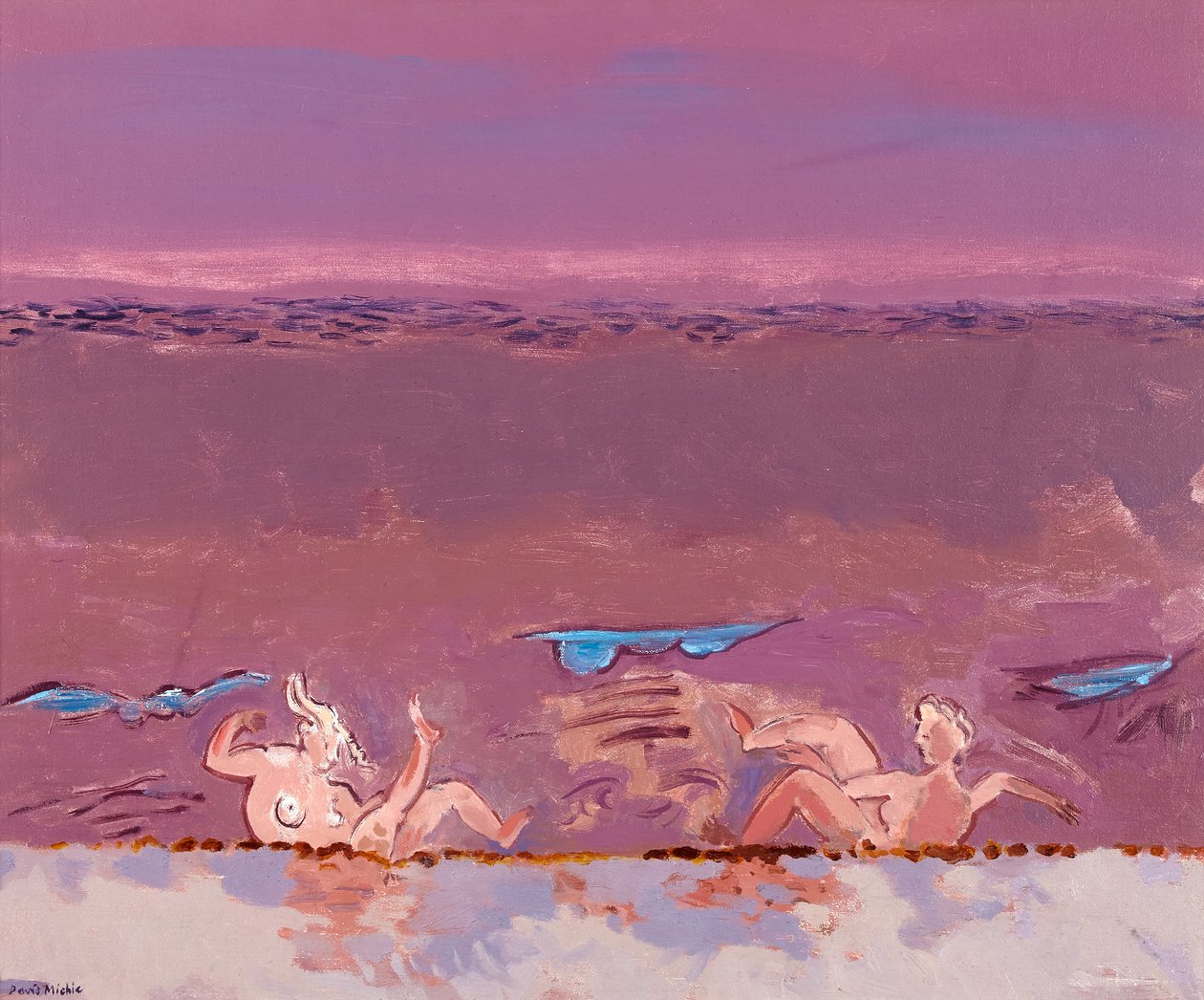 Frolic, n. 1986 (öljy kovalevylle) tekijältä David Alan Redpath Michie
