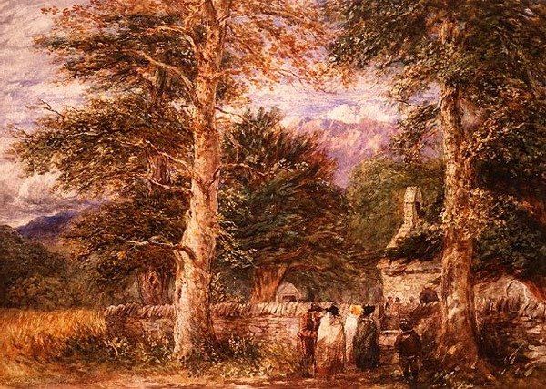 Bettws-y-Coedin kirkko, Pohjois-Wales tekijältä David Cox