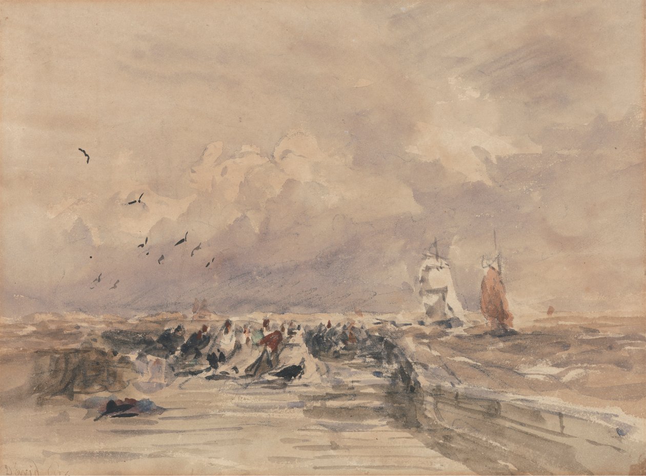Dieppe Pier, Kova tuulta tekijältä David Cox