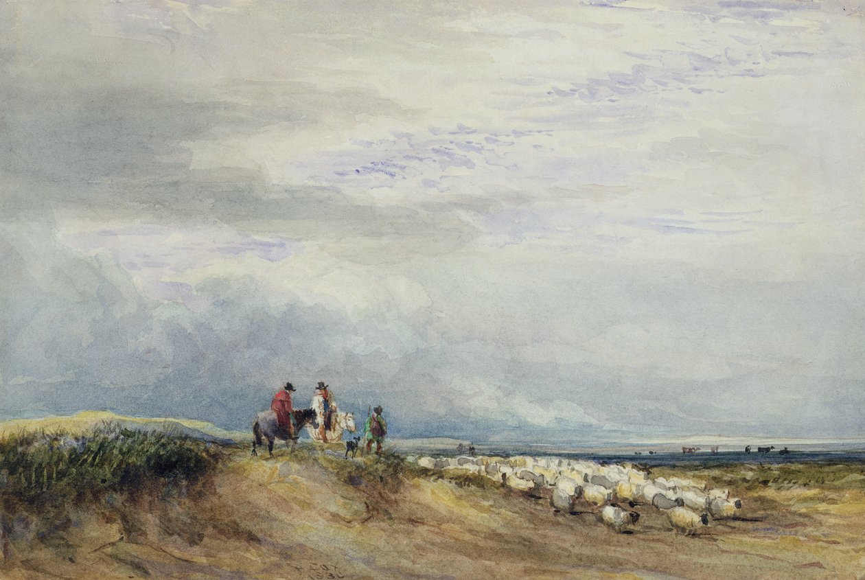 Ratsastajat Ulverstonessa (wc paperilla) tekijältä David Cox