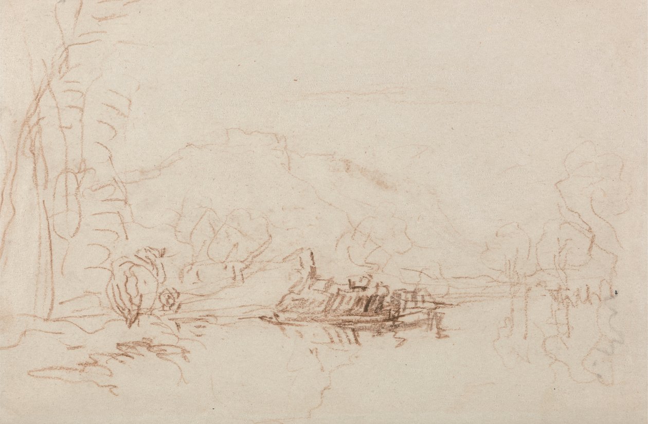 River Scene tekijältä David Cox