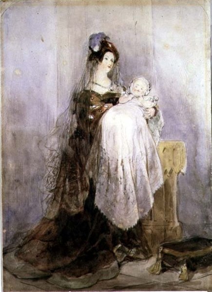 Ristiäiset, 1830-1832 tekijältä David Cox