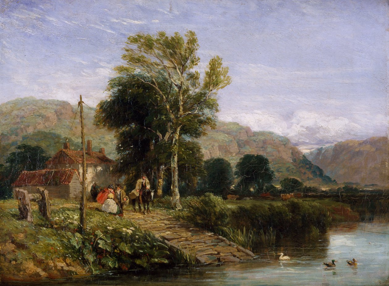 Lautta odotellessa, 1845 tekijältä David Cox