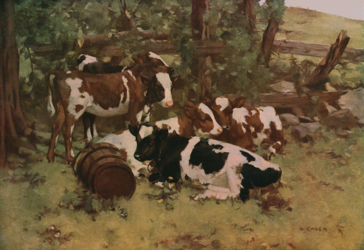 Tyytyväisyys, c1903, c1930. tekijältä David Gauld