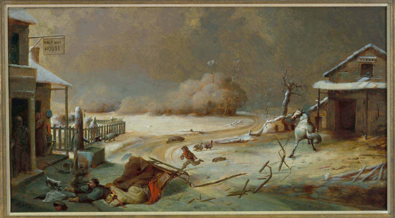 Half-way House, 1864 tekijältä David Gilmour Blythe