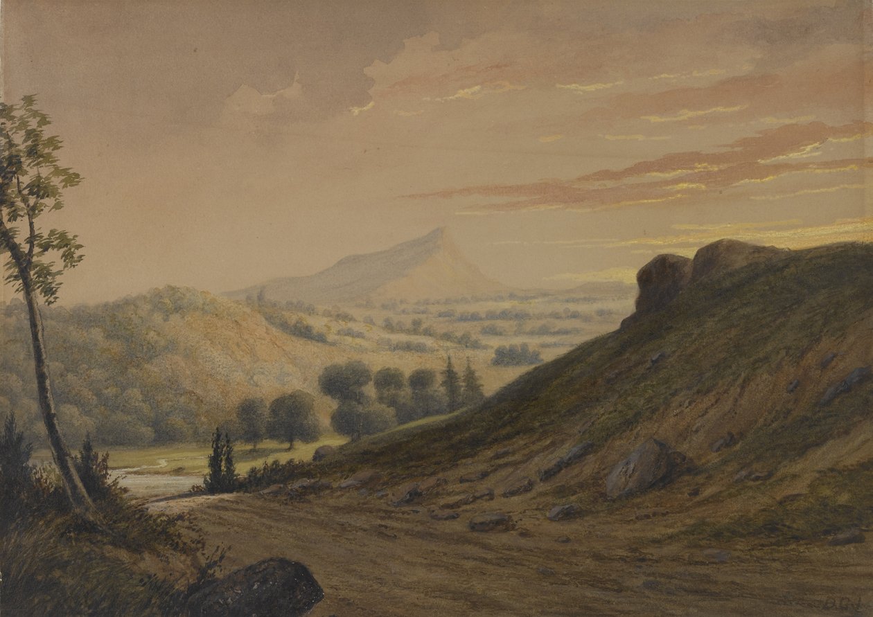 New England Scenery, n.1850 (wc paperilla) tekijältä David Johnson